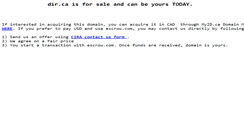 Desktop Screenshot of dir.ca